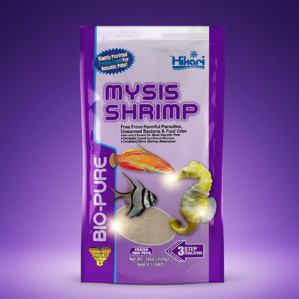 Hikari Frozen Mysis Shrimp 16oz Flat Pack Bio-Pure | Livestock Food | Largest Tropical Fish Selection at Your Local Fish Store