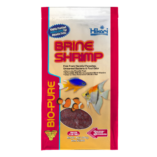 Hikari Frozen Brine Shrimp 16oz Flat Pack Bio-Pure | Livestock Food | Largest Tropical Fish Selection at Your Local Fish Store