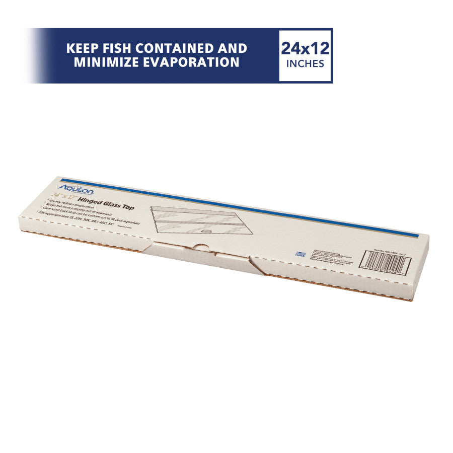 Aqueon Hinged Glass Aquarium Cover 24" x 12" | Aquariums | Largest Tropical Fish Selection at Your Local Fish Store