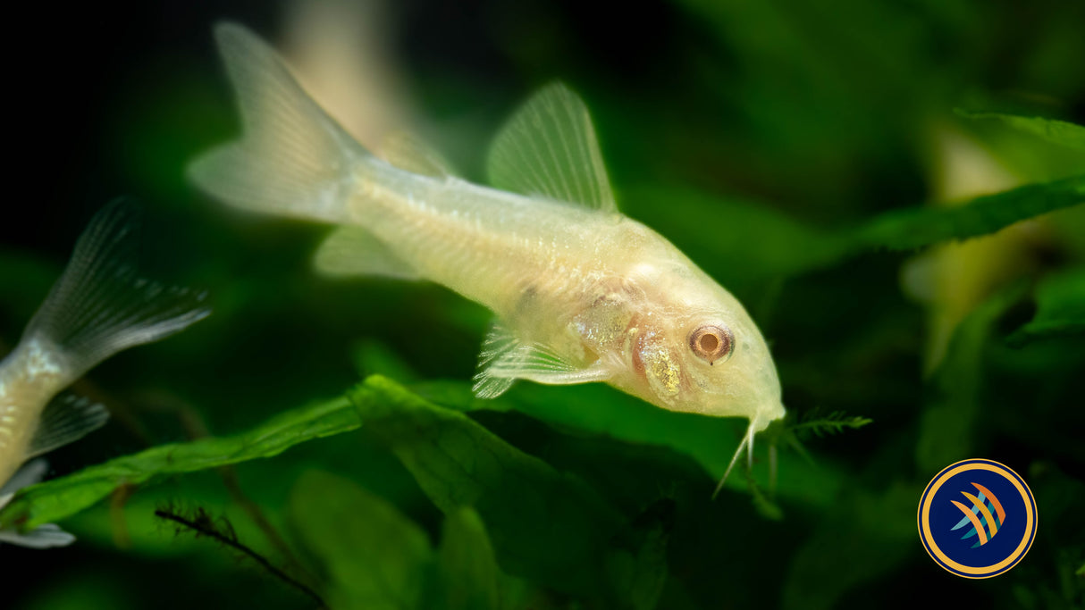 Albino Corydoras (Corydoras aeneus var. albino) 3-4cm | Catfish Loaches & Plecos | Largest Tropical Fish Selection at Your Local Fish Store