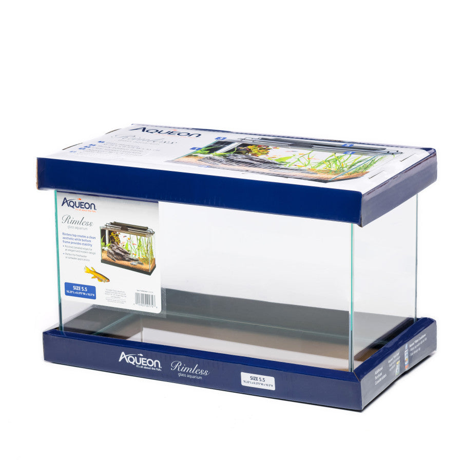 Aqueon Glass Rectangle Rimless Aquarium | Aquariums & Stands | Largest Tropical Fish Selection at Your Local Fish Store