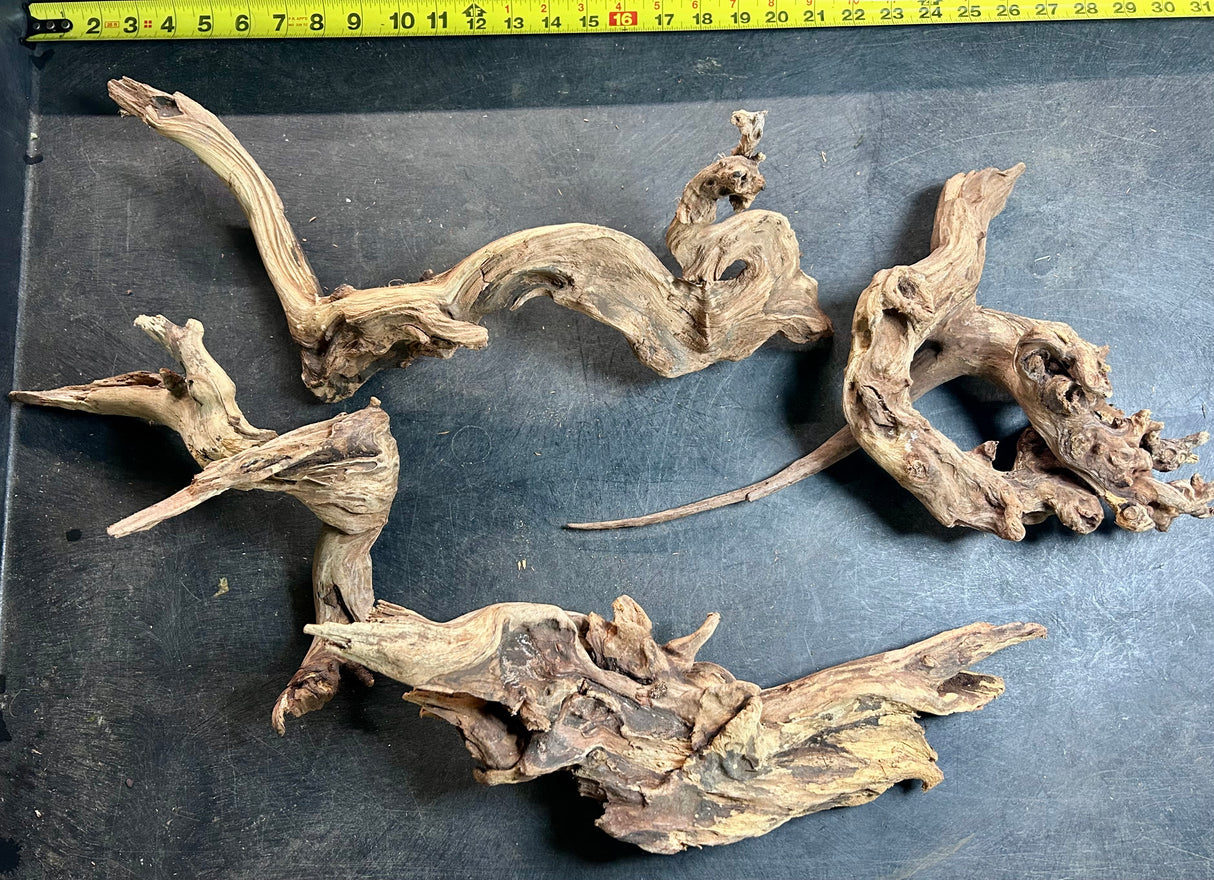 W.Y.S.I.W.Y.G.- 210 - Malaysian Sinking Driftwood (4 pieces)