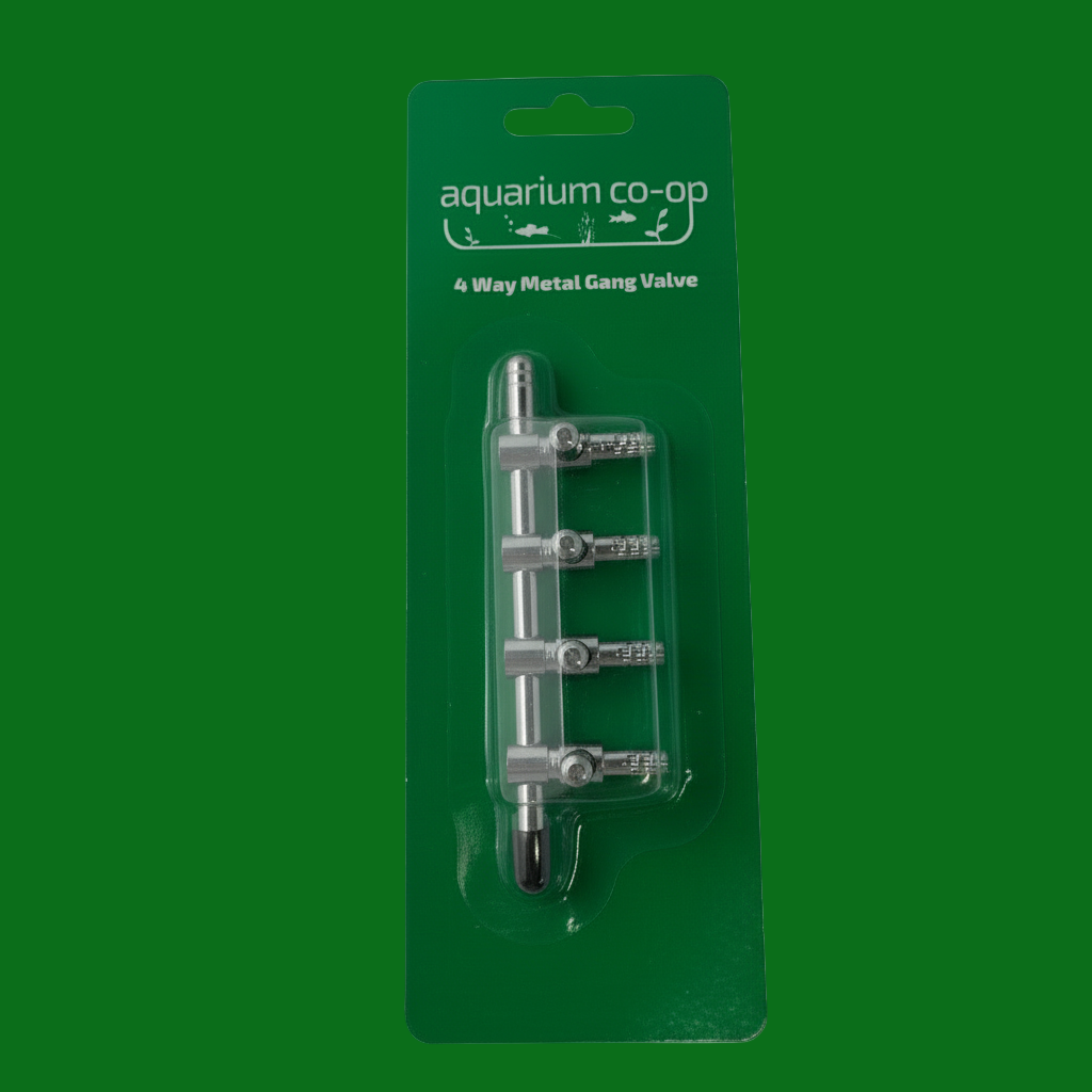 Aquarium Co-Op 4-way Metal Gang Valve | Filters & Accessories | Largest Tropical Fish Selection at Your Local Fish Store