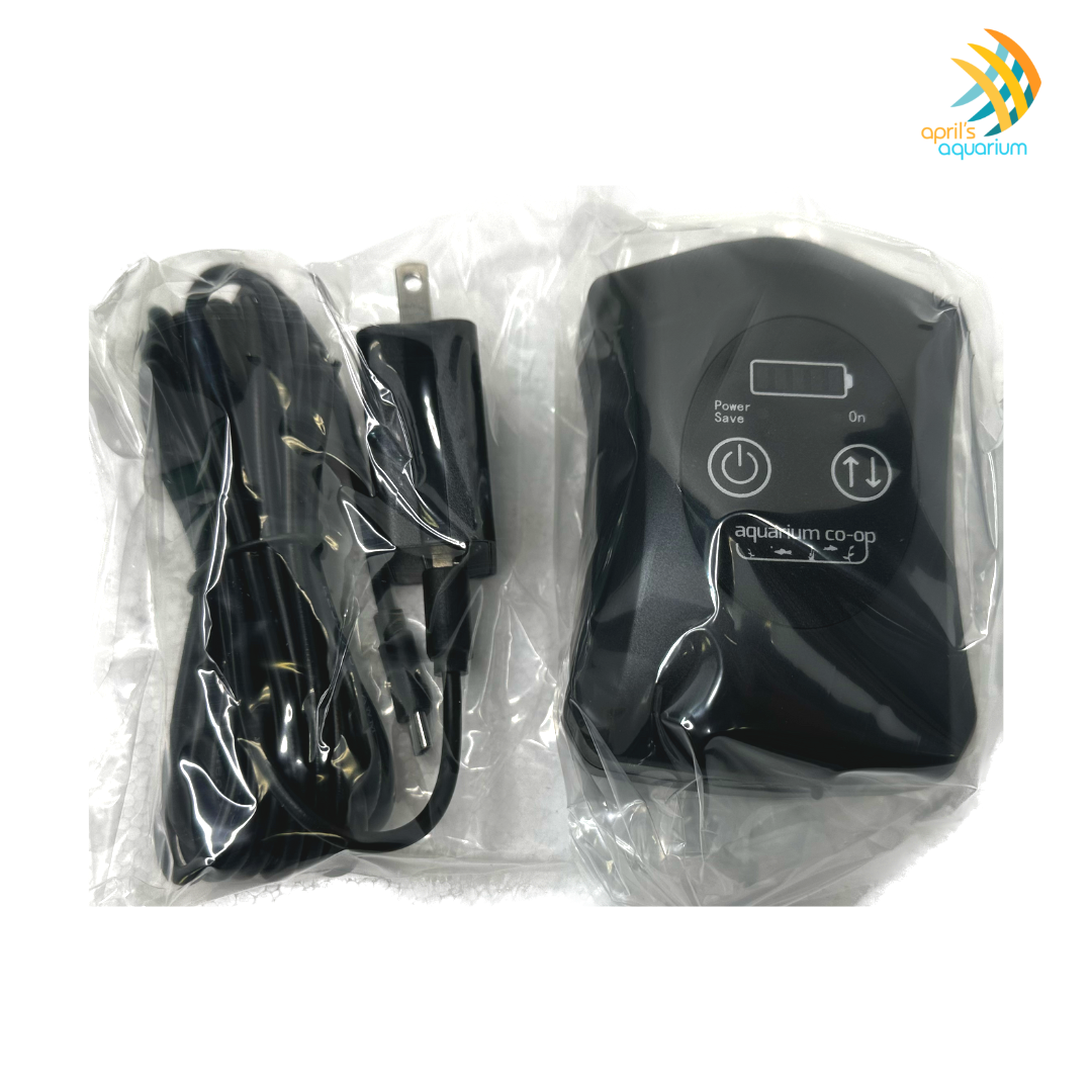 Aquarium Co-Op Air Pump with Battery Backup Single Outlet | Filters & Accessories | Largest Tropical Fish Selection at Your Local Fish Store