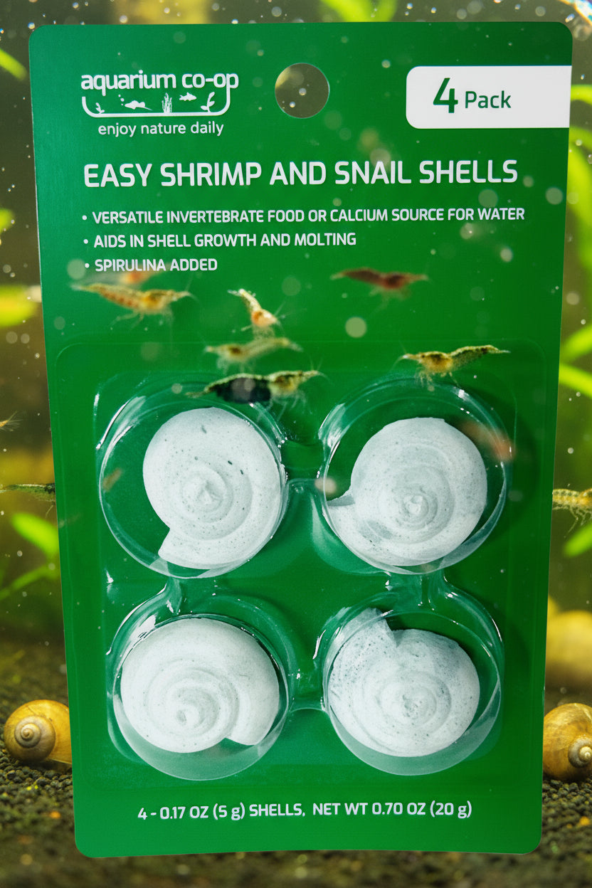 Aquarium Co-Op Easy Shrimp and Snail Shells | Livestock Food | Largest Tropical Fish Selection at Your Local Fish Store
