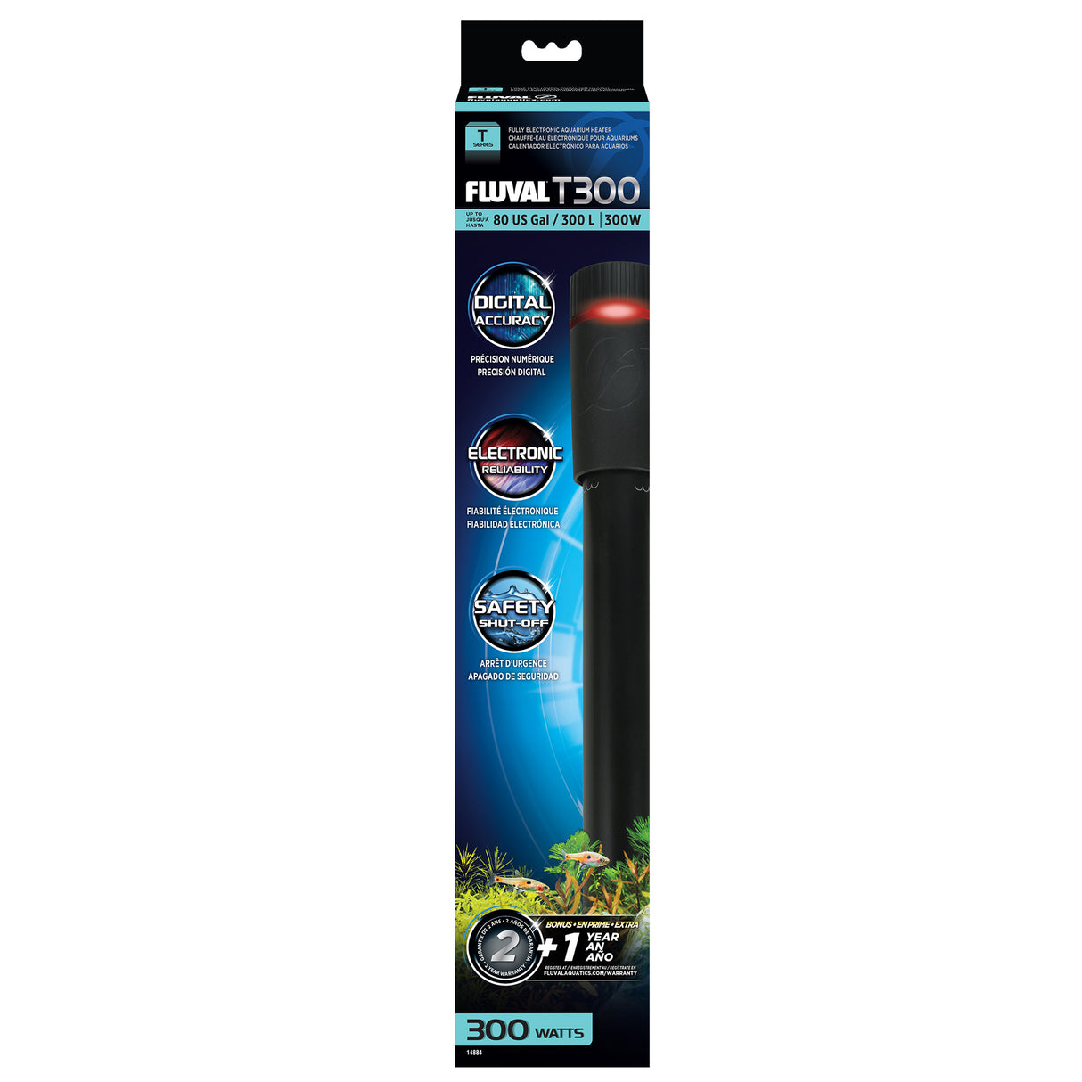 Fluval T-Series Aquarium Heaters | Lighting & Heating | Largest Tropical Fish Selection at Your Local Fish Store