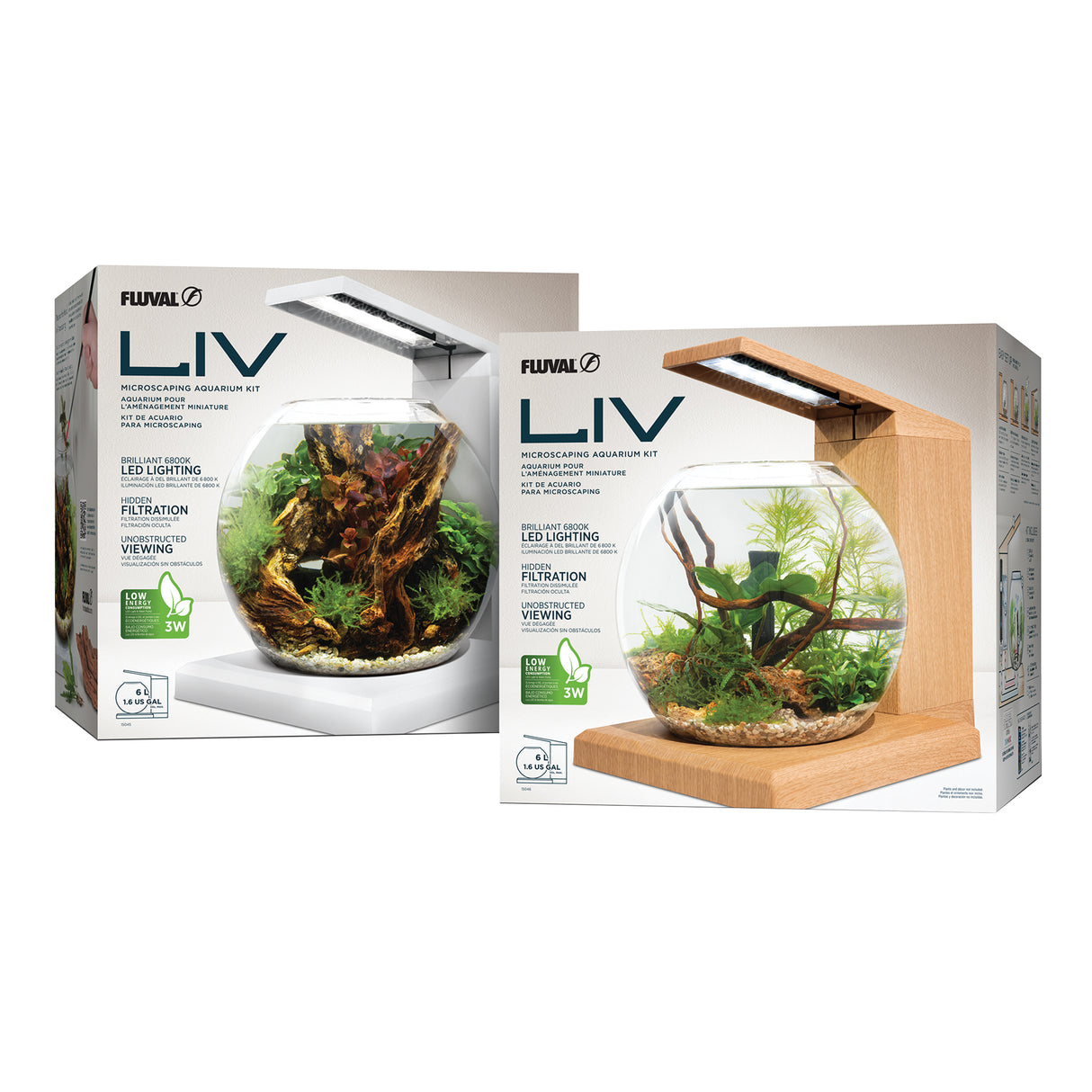 Fluval LIV Microscaping Aquarium Kit - (13" x 12.5") | Aquariums | Largest Tropical Fish Selection at Your Local Fish Store