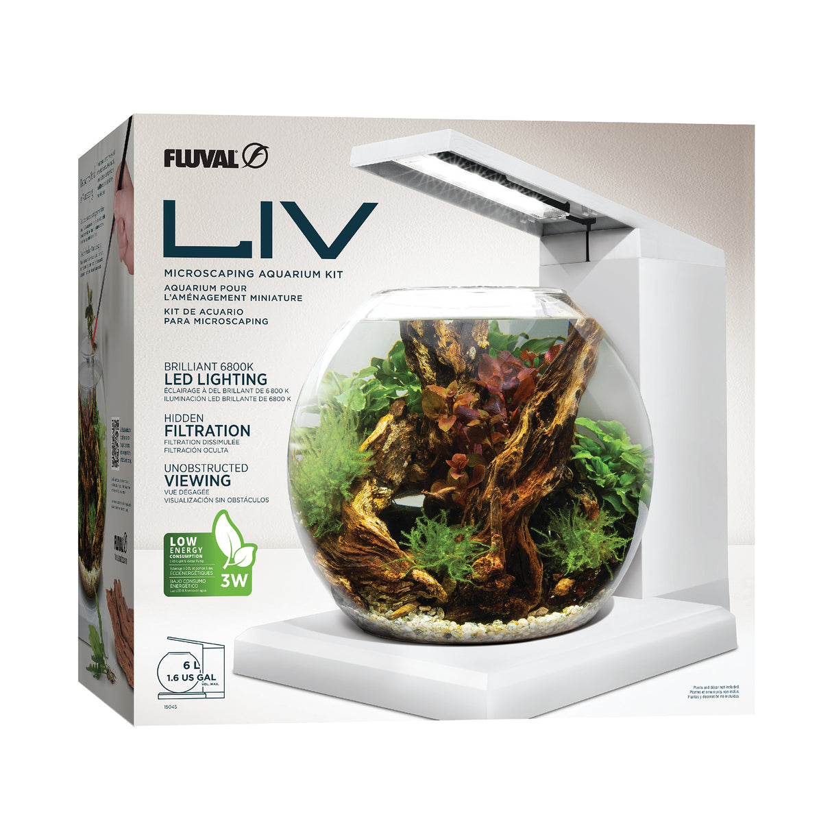 Fluval LIV Microscaping Aquarium Kit - (13" x 12.5") | Aquariums | Largest Tropical Fish Selection at Your Local Fish Store