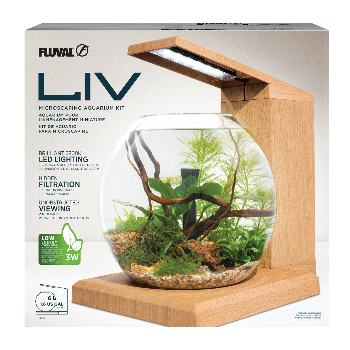 Fluval LIV Microscaping Aquarium Kit - (13" x 12.5") | Aquariums | Largest Tropical Fish Selection at Your Local Fish Store