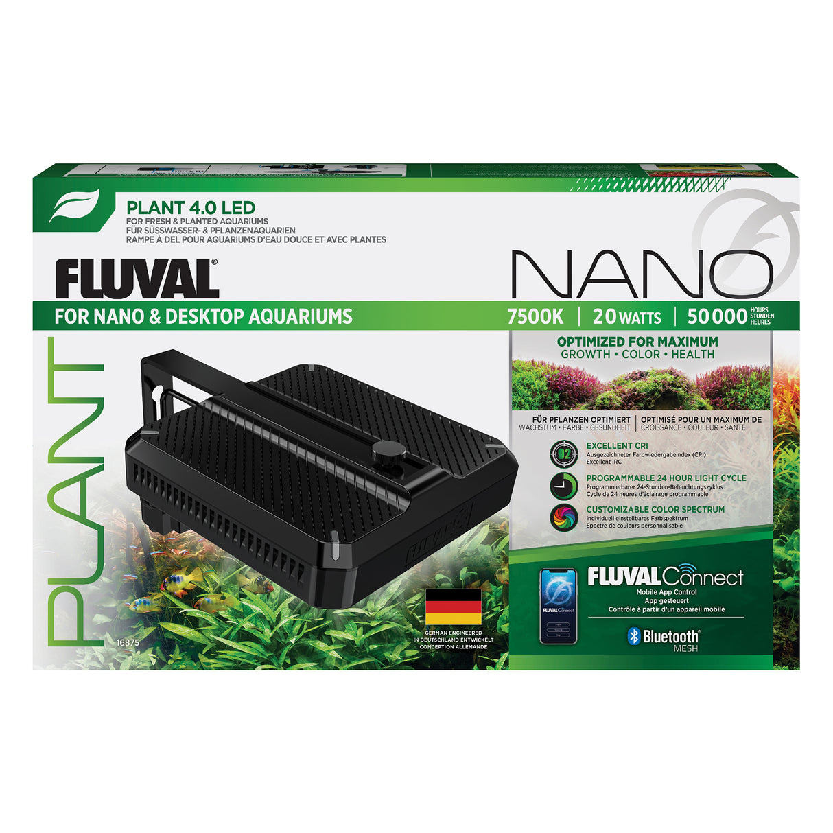 Fluval Plant 4.0 Nano LED for Nano & Desktop Aquariums 16875