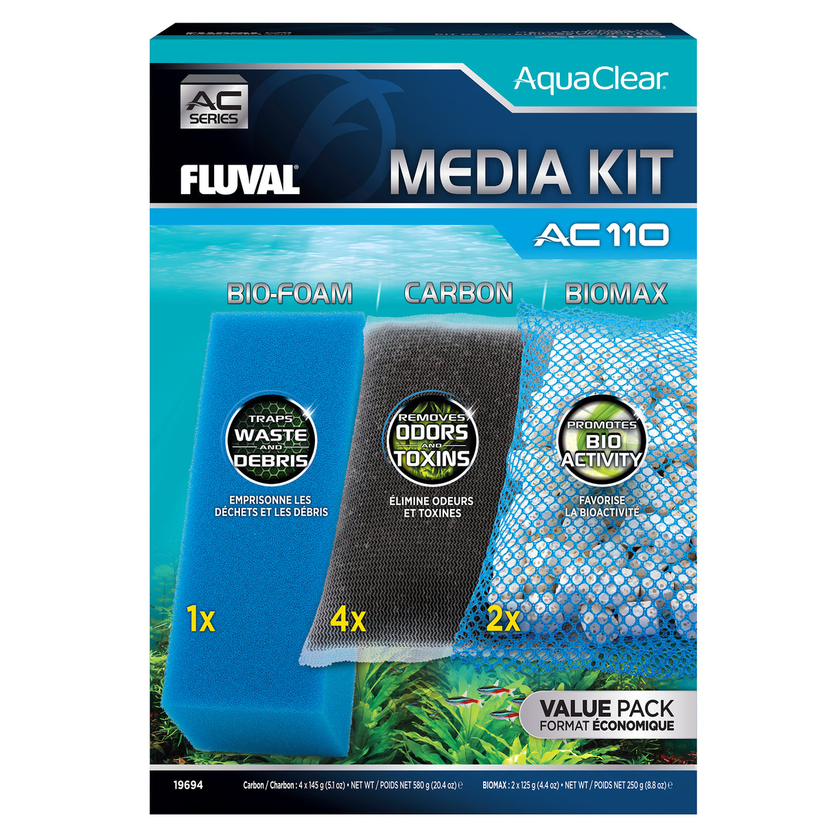 Fluval - Aquaclear Media Maintenance Kit AC Power Filters
