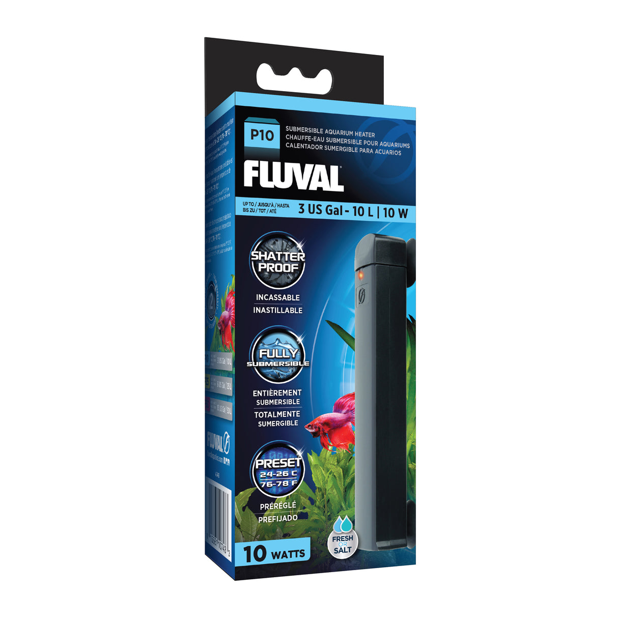 Fluval P Series Preset Aquarium Heaters | Lighting & Heating | Largest Tropical Fish Selection at Your Local Fish Store