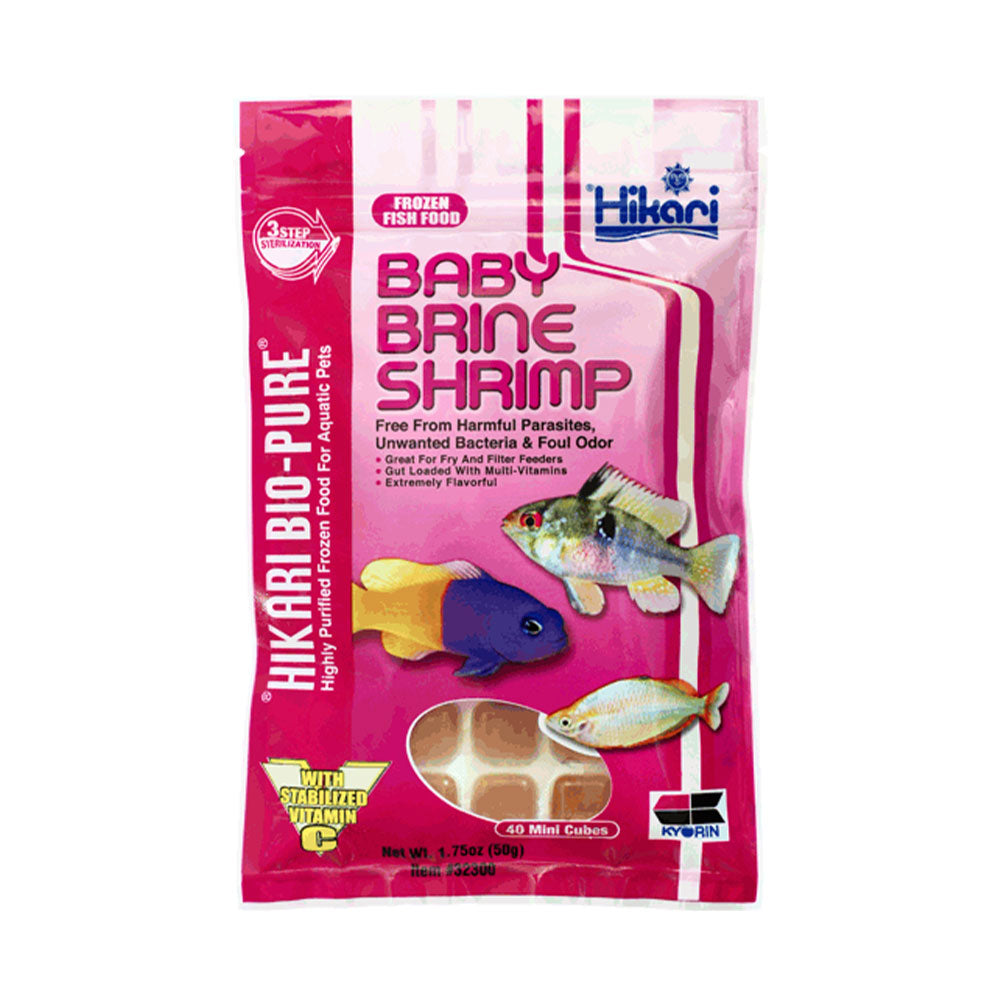 Hikari Frozen Baby Brine Shrimp 1.75oz Cube | Livestock Food | Largest Tropical Fish Selection at Your Local Fish Store