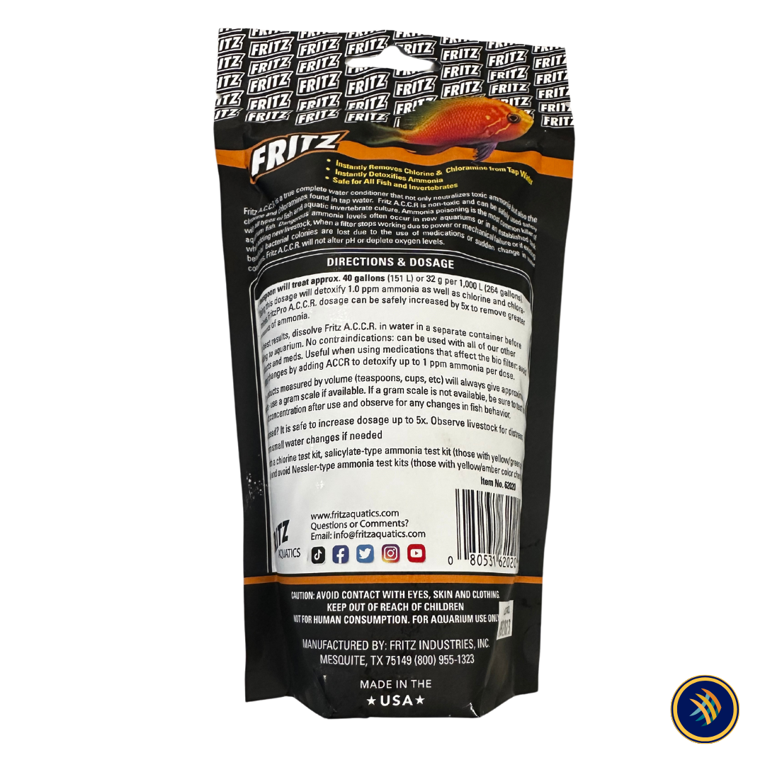 Fritz A.C.C.R. Water Conditioner 1.25lb | Water Care & Treatment | Largest Tropical Fish Selection at Your Local Fish Store