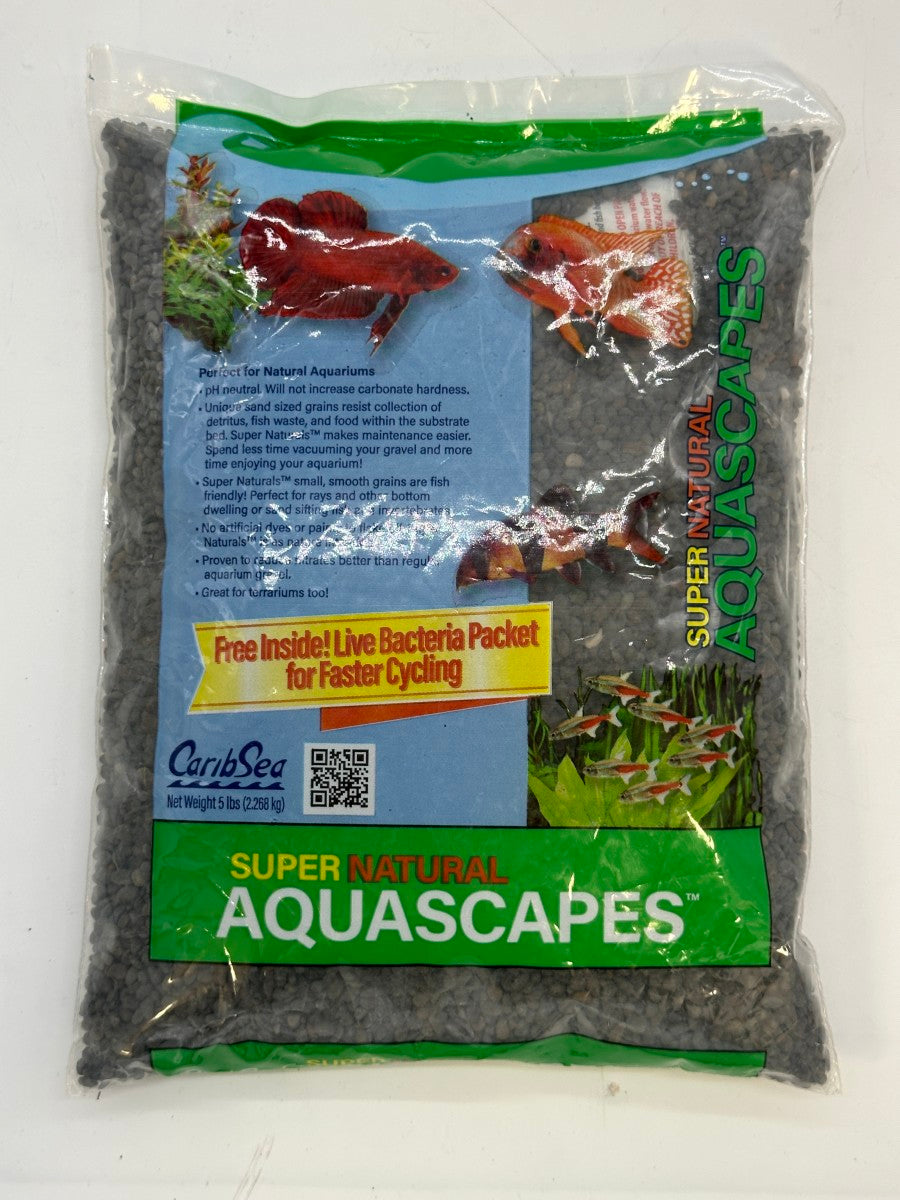 CaribSea Super Natural Aquascapes Gravel Midnight River | Substrates & Hardscape | Largest Tropical Fish Selection at Your Local Fish Store