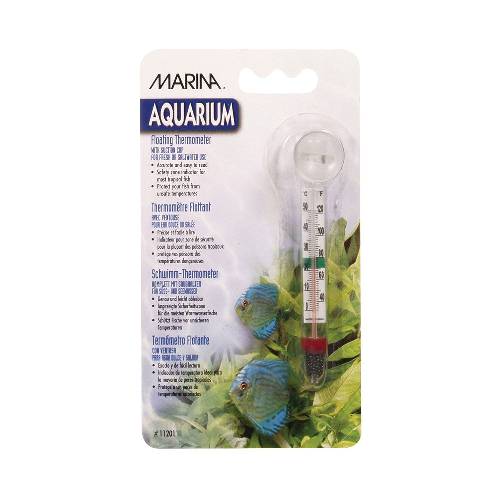 Marina Floating Thermometer with Suction Cup 11201 | Water Care & Treatment | Largest Tropical Fish Selection at Your Local Fish Store