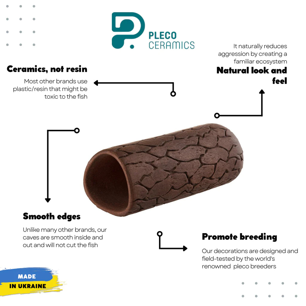 Pleco Ceramics Pleco Cave - Medium | Decoration | Largest Tropical Fish Selection at Your Local Fish Store