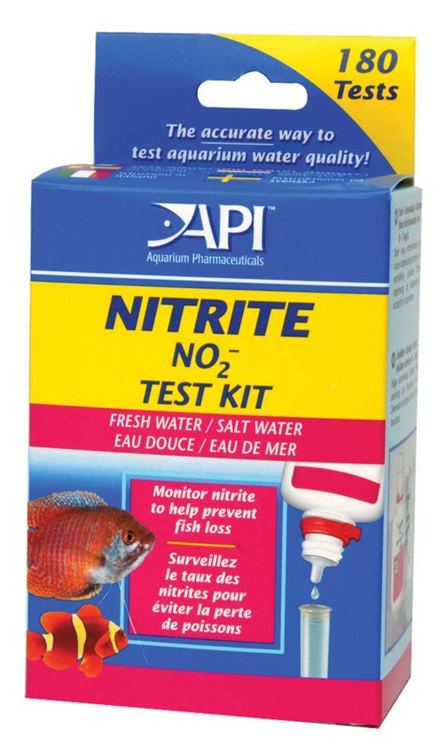 API Nitrite Test Kit for Freshwater / Saltwater 180 Tests | Water Care & Treatment | Largest Tropical Fish Selection at Your Local Fish Store