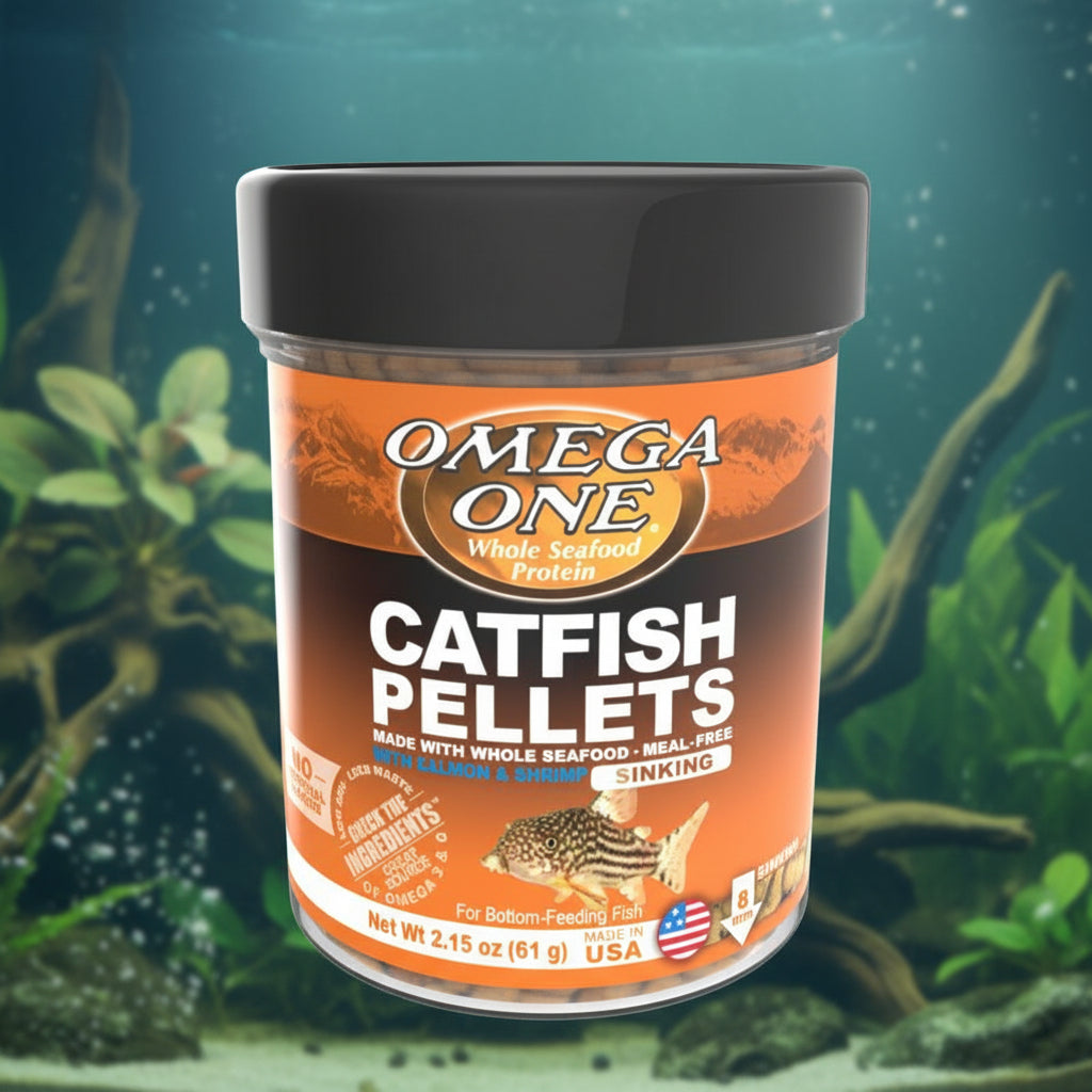 Omega One Catfish Sinking Pellet with Shrimp Fish Food | Livestock Food | Largest Tropical Fish Selection at Your Local Fish Store