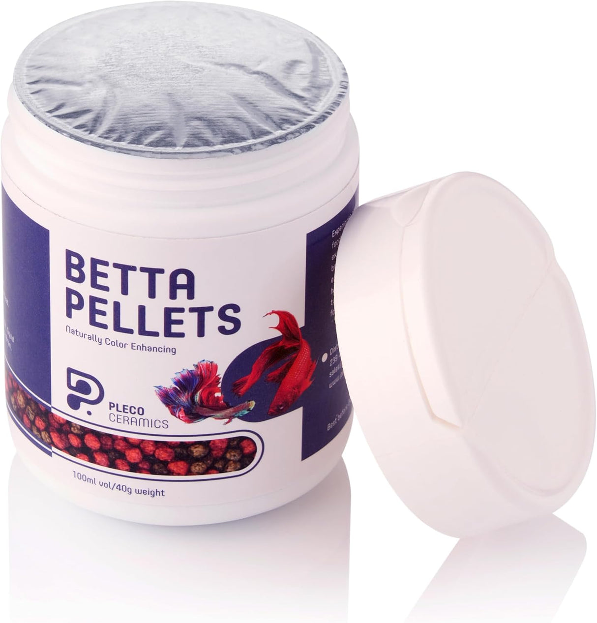 Pleco Ceramics Premium Floating Betta Pellets (colour enhancing) | Livestock Food | Largest Tropical Fish Selection at Your Local Fish Store