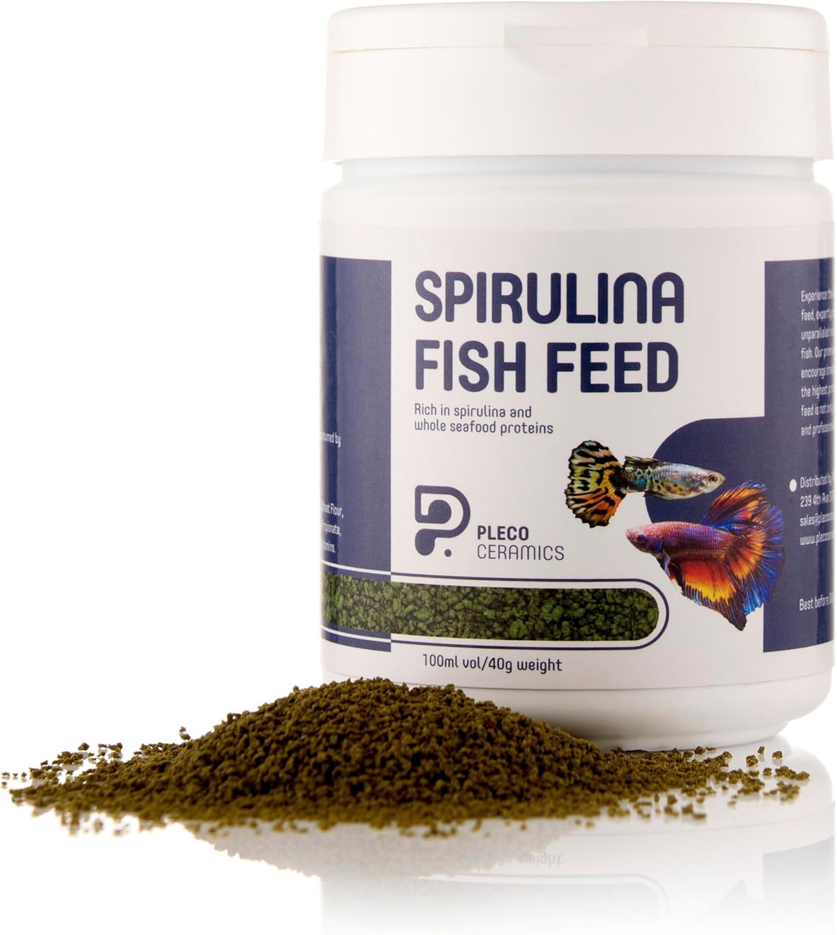 Pleco Ceramics Spirulina Granules 40g (slow sinking) | Livestock Food | Largest Tropical Fish Selection at Your Local Fish Store
