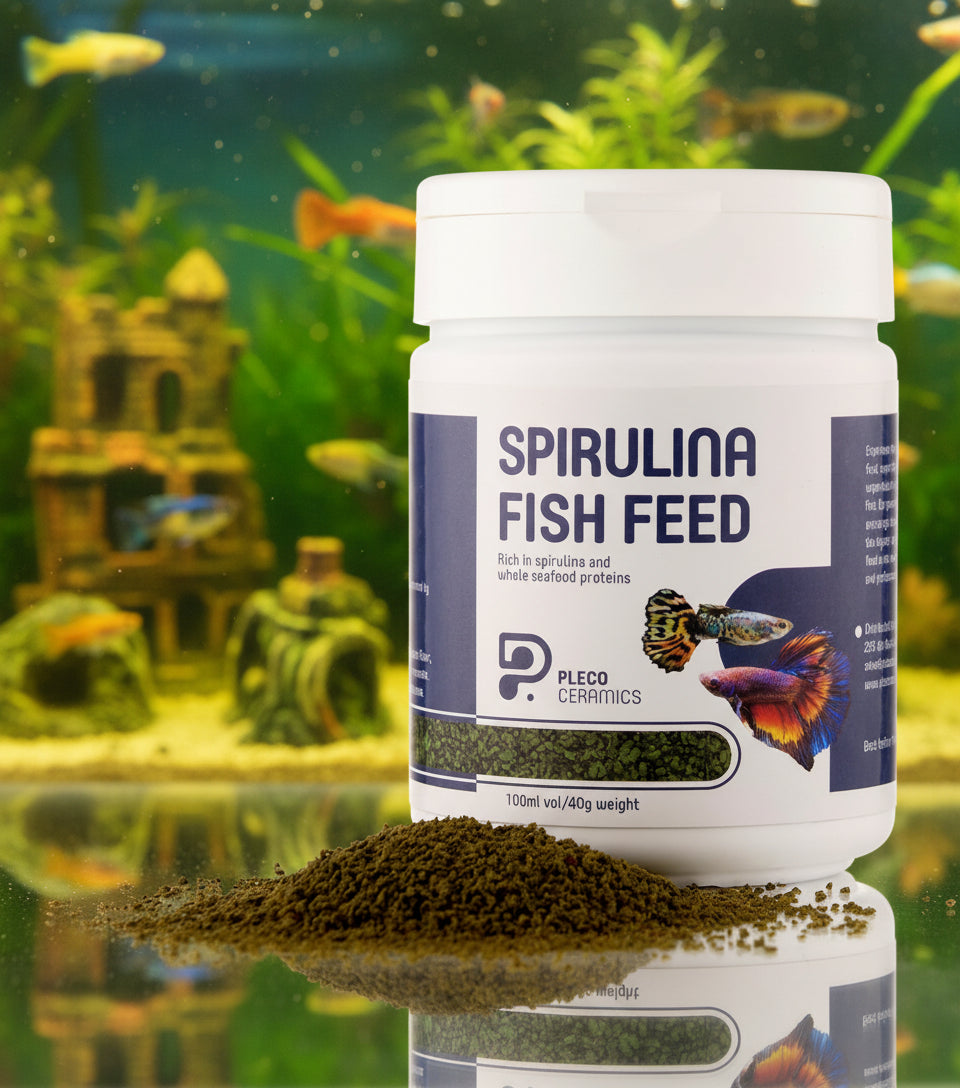 Pleco Ceramics Spirulina Granules 40g (slow sinking) | Livestock Food | Largest Tropical Fish Selection at Your Local Fish Store