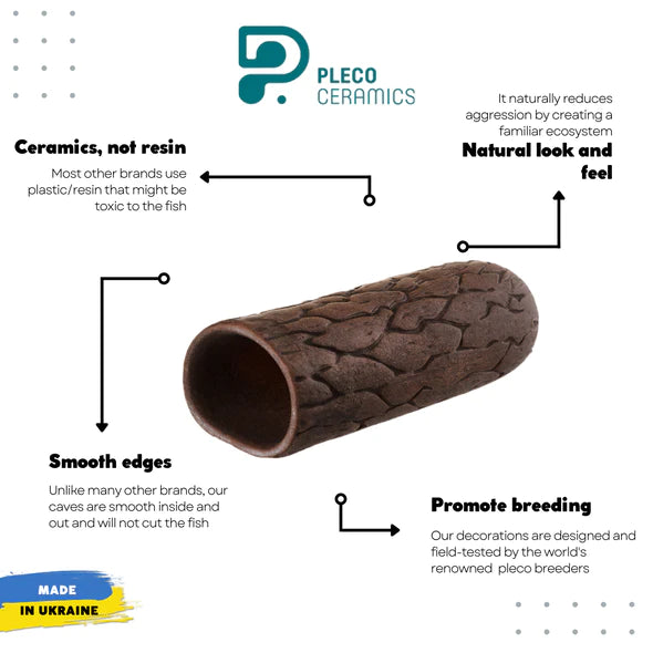 Pleco Ceramics Pleco Cave - Small | Decoration | Largest Tropical Fish Selection at Your Local Fish Store