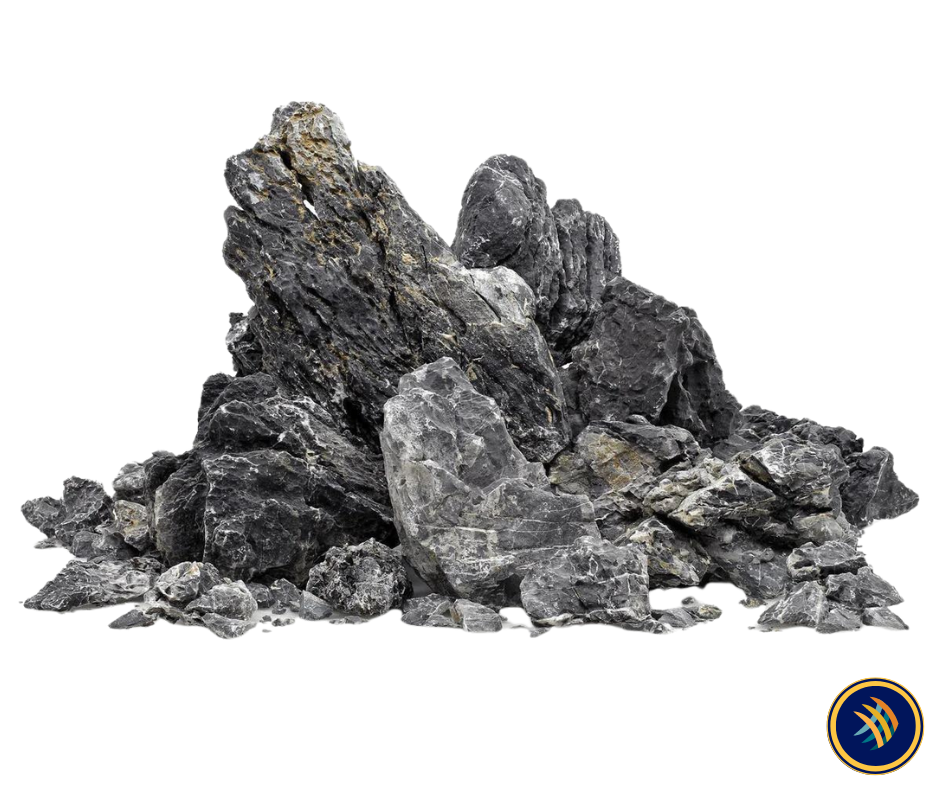Black Mountain Seiryu Stone per Lb. 10cm -40cm (Acid washed) | Substrates & Hardscape | Largest Tropical Fish Selection at Your Local Fish Store