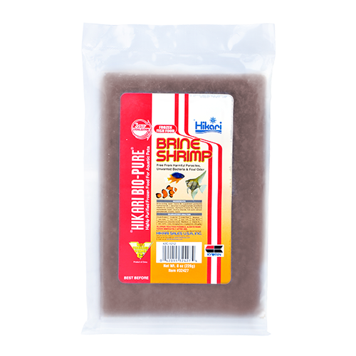 Hikari Frozen Brine Shrimp 8oz (flat pack) | Livestock Food | Largest Tropical Fish Selection at Your Local Fish Store