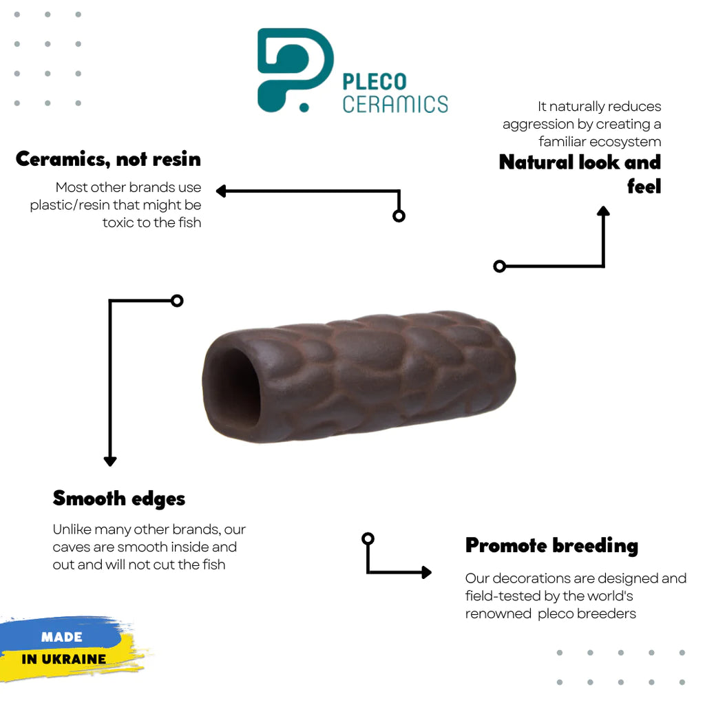 Pleco Ceramics Pleco Bubble Cave - Small | Decoration | Largest Tropical Fish Selection at Your Local Fish Store
