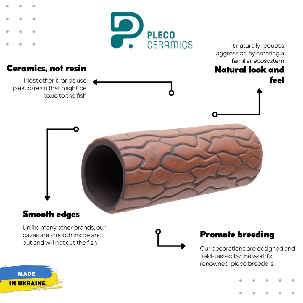 Pleco Ceramics Pleco Cave - Large | Decoration | Largest Tropical Fish Selection at Your Local Fish Store