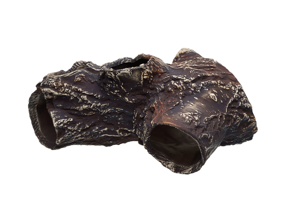Pleco Ceramics Tree Trunk Cave | Decoration | Largest Tropical Fish Selection at Your Local Fish Store