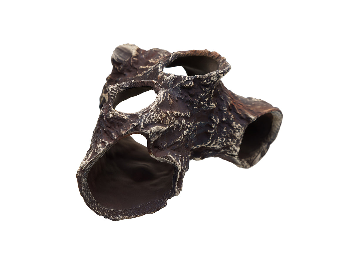 Pleco Ceramics Tree Trunk Cave | Decoration | Largest Tropical Fish Selection at Your Local Fish Store