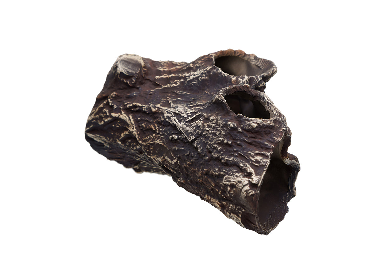 Pleco Ceramics Tree Trunk Cave | Decoration | Largest Tropical Fish Selection at Your Local Fish Store