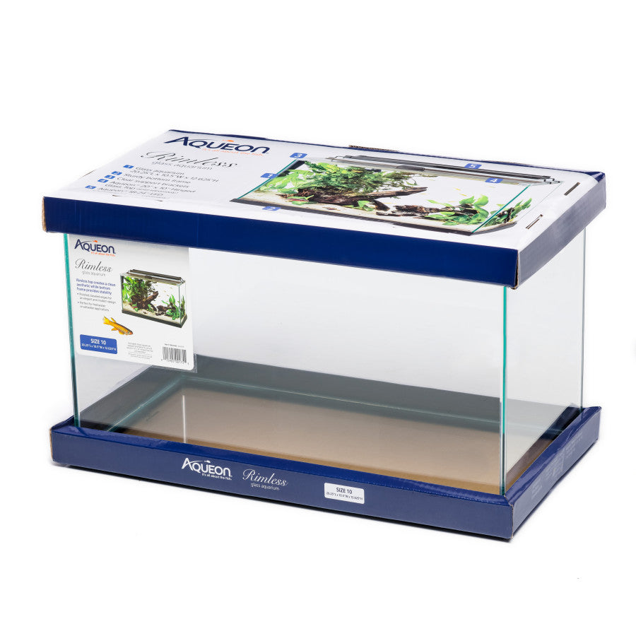 Aqueon Glass Rectangle Rimless Aquarium | Aquariums & Stands | Largest Tropical Fish Selection at Your Local Fish Store