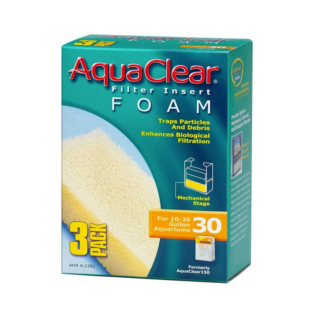 Fluval AquaClear 30 Foam Filter insert, 3 pack A1392 | Filters & Accessories | Largest Tropical Fish Selection at Your Local Fish Store