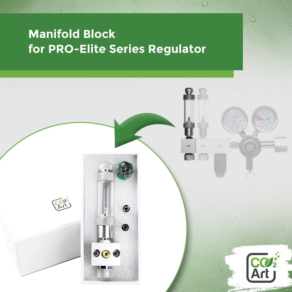 Co2 Art MANIFOLD BLOCK FOR PRO-ELITE SERIES REGULATOR | CO2 Supplies | Largest Tropical Fish Selection at Your Local Fish Store