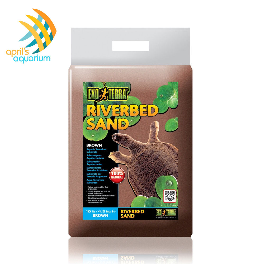Exo Terra Riverbed Brown Sand 4.5kg PT3107 | Substrates & Hardscape | Largest Tropical Fish Selection at Your Local Fish Store