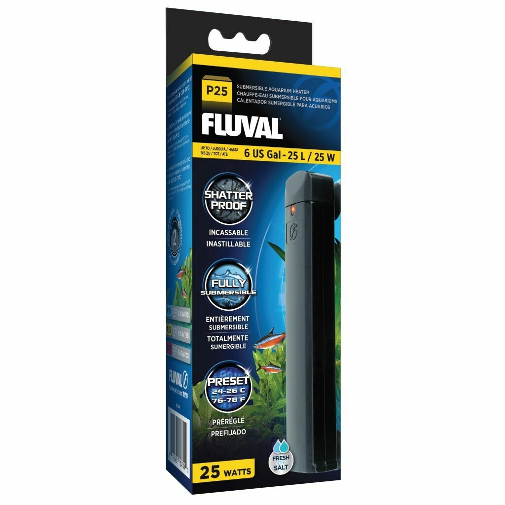 Fluval P Series Preset Aquarium Heaters | Lighting & Heating | Largest Tropical Fish Selection at Your Local Fish Store