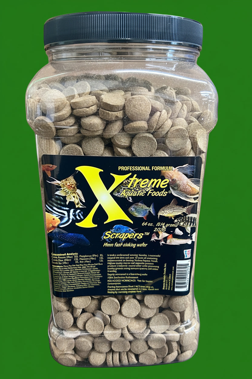 Xtreme Bottom Sinking Wafers / Scrapers | Livestock Food | Largest Tropical Fish Selection at Your Local Fish Store