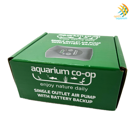 Aquarium Co-Op Air Pump with Battery Backup Single Outlet Filters & Accessories Aquarium Co-Op Air Pump with Battery Backup Single Outlet