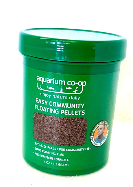 Aquarium Co-Op Easy Community Floating Pellets 4oz/113g Livestock Food 