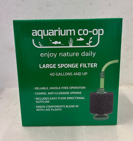 Aquarium Co-Op Coarse Sponge Filter c/w Easy Flow Kit