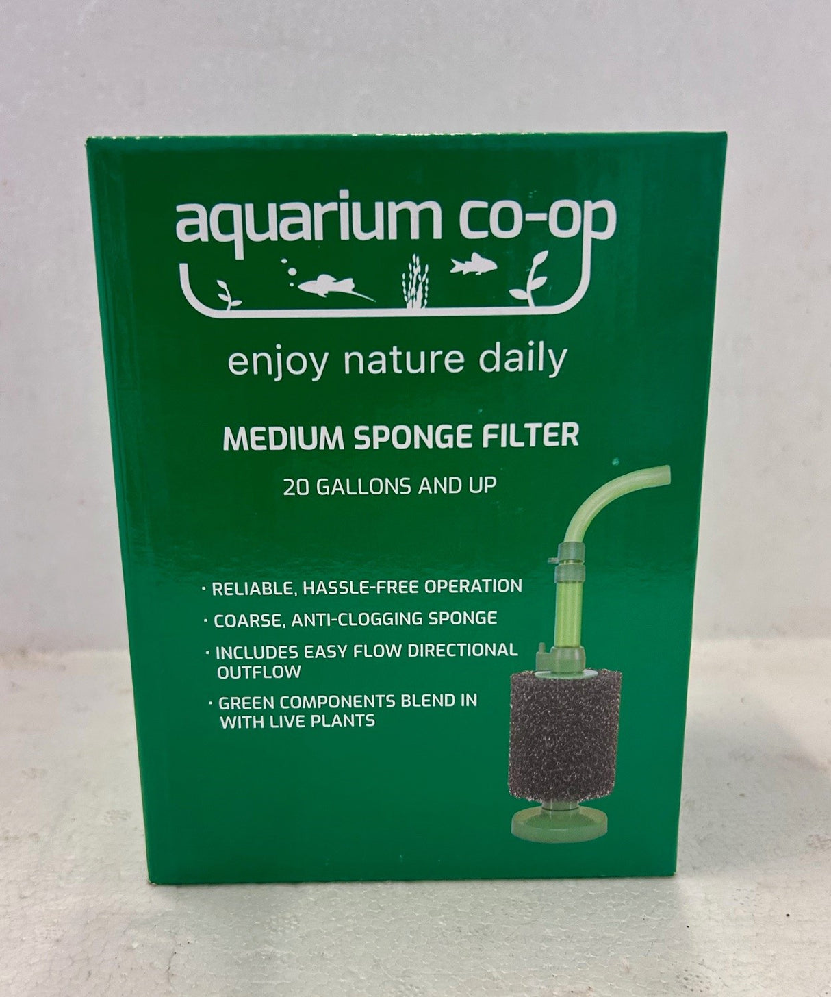 Aquarium Co-Op Coarse Sponge Filter c/w Easy Flow Kit