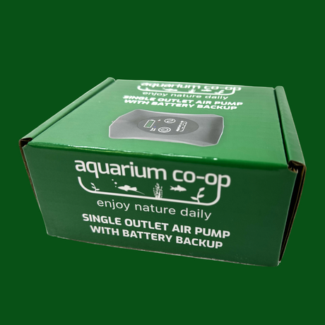 Aquarium Co-Op Air Pump with Battery Backup Single Outlet | Filters & Accessories | Largest Tropical Fish Selection at Your Local Fish Store