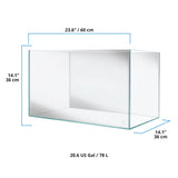 Fluval Visi-White 60P Rimless Aquarium - 20.6 US Gal / 78 L | Aquariums | Largest Tropical Fish Selection at Your Local Fish Store