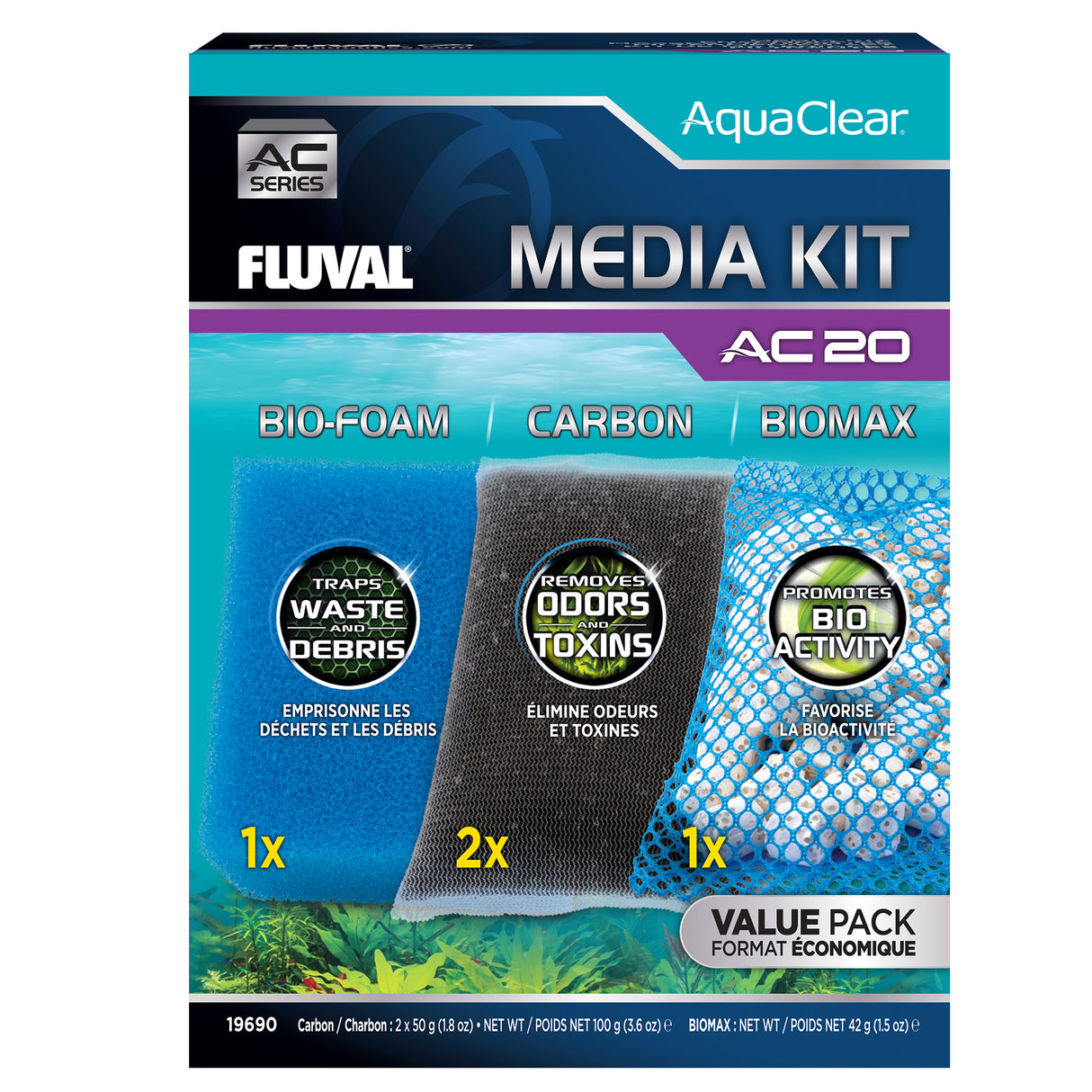 Fluval - Aquaclear Media Maintenance Kit AC Power Filters