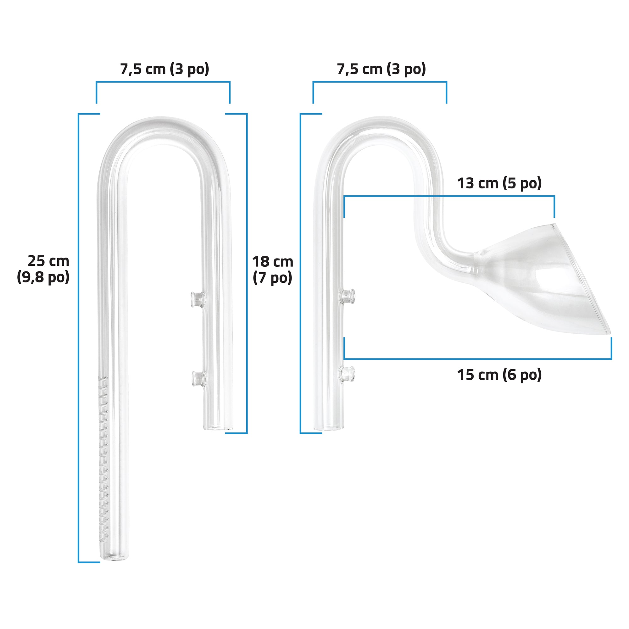 Buy Fluval Glass Lily Pipe Set - 17 mm - A172 Online - Your Local