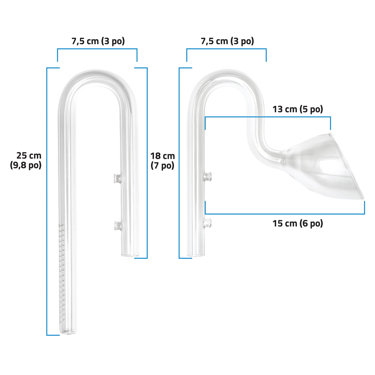 Fluval Glass Lily Pipe Set - 17 mm | Filters & Accessories | Largest Tropical Fish Selection at Your Local Fish Store