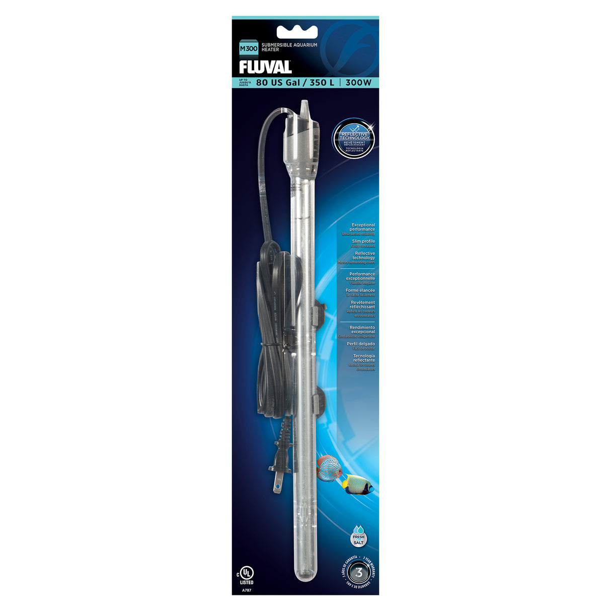 Fluval M300 Submersible Heater - 300 W Fluval A787